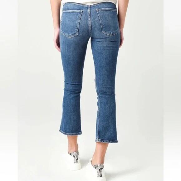 Citizens of Humanity The Demy Cropped Flare Blue Wash Jean Women's Size 27 - Picture 2 of 12